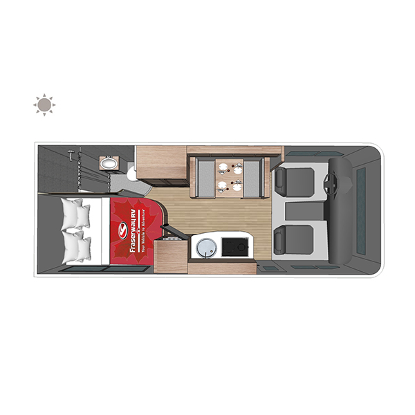 Class C Motorhome-Medium (C-Medium), , floor-plans-day image number 0